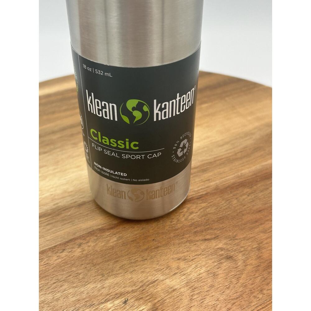 Klean Kanteen Classic Water Bottle 18oz Straw & Food Box Set Stainless Orange - Picture 6 of 15